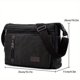 thumbnail image 1 of 1pc Men's Crossbody Messenger Bag Canvas Bag With Upgrade Thickened Canvas Material Messenger Bag Singel Shoulder Large Capacity Bag Large Capacity Multi-Pocket, 1 of 5