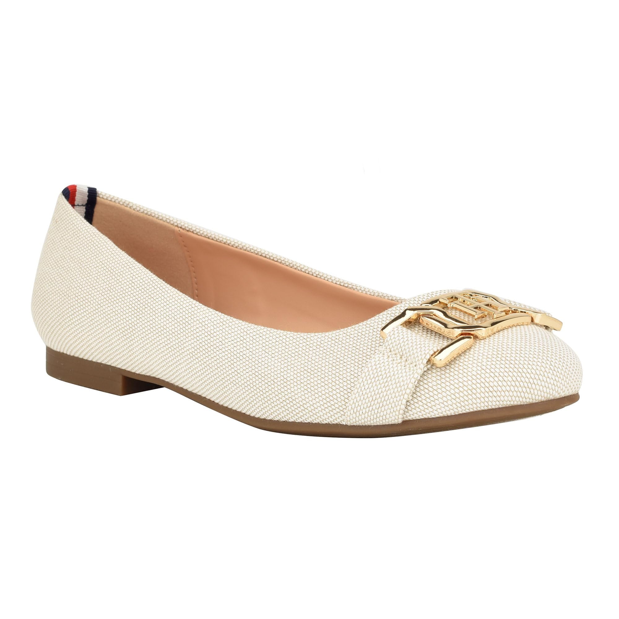 Zapatos Tommy Hilfiger Gallyne2 Para Mujer, Zapatillas De Ballet, Color Natural