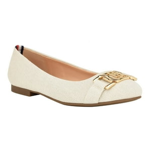Zapatos Tommy Hilfiger Gallyne2 Para Mujer, Zapatillas De Ballet, Color Natural