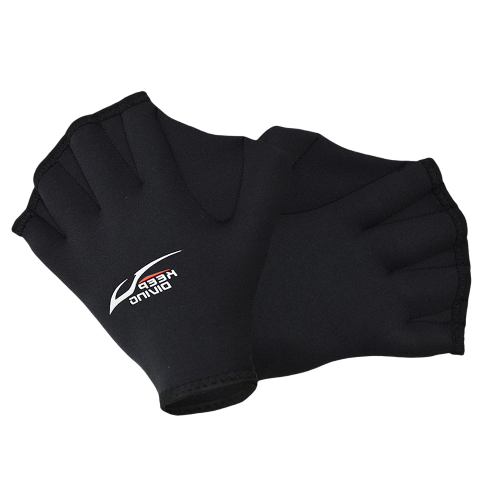 Ioensy - Guantes Acuáticos Bien Cosidos Sin Decoloración Guantes De Natación Para Nadar Adulto L