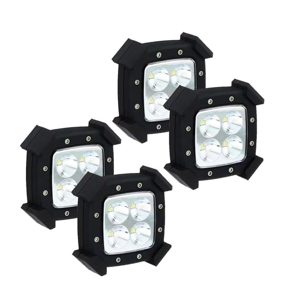 Lámpara LED tipo disco NINJAMO, magnética, 50 lúmenes, 4 unidades