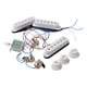 thumbnail image 2 of Juego De Pastillas De Guitarra Pastilla Pasiva 250K Para Accesorio De Guitarra Eléctrica ST Blanco, 2 of 5