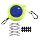 thumbnail image 3 of Tendedero Para Acampar, Tendedero Retráctil Para Baño, Senderismo, Mochilero, 10 Hebillas, 10 Clips, Verde, 3 of 3