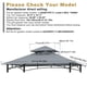 thumbnail image 4 of Toldo para barbacoa ABCCANOPY, 153 x 75 cm, doble nivel, gris, 4 of 9