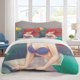 thumbnail image 1 of Ariel Bedding Sets Cartoon Duvet Cover Lightweight 3 Piece Bet Sets for Kids Boys Girls, 1 of 5