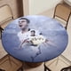 thumbnail image 5 of Son Heung min theme Fitted Round Tablecloths Elastic Edged Table Covers Waterproof Table Cloth For Kitchen Holiday Party Tables Decor 120cm, 5 of 6