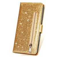 Foxdock - Funda Para Elegante Funda Iphone 16E Glitter Con Cremallera-Ideal Para El Uso Diario