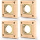thumbnail image 1 of Ensayeer paquete de 4 protectores de madera para pajareras con orificio de 4 cm, 1 of 7