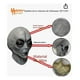 thumbnail image 4 of Máscara Halloween Látex Alien Gris Ideal Para Fiestas cosplay Gris Oscuro Calavera, 4 of 6