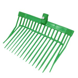 Ioensy - Cabeza De Horca Para Rastrillo De Estiércol De Caballo, Cabezal De Repuesto Para Horquilla De Estiércol De Caballo, Color Verde
