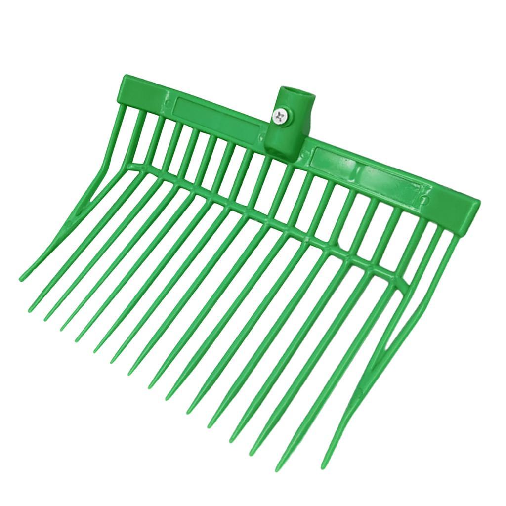 Ioensy - Cabeza De Horca Para Rastrillo De Estiércol De Caballo, Cabezal De Repuesto Para Horquilla De Estiércol De Caballo, Color Verde