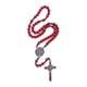 thumbnail image 2 of Rosario Intercession con medalla de San Benito (rojo), 2 of 5