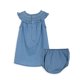 thumbnail image 2 of Vestido Bebé Niña Sin Mangas con Broches Denim Pillin, 2 of 3