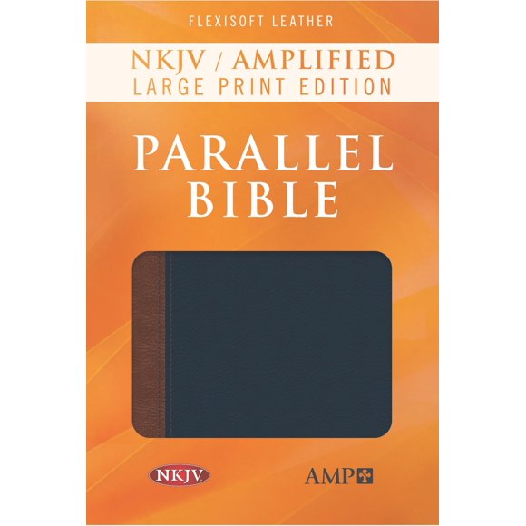Biblia Hendrickson NKJV Amplified Flexisoft Azul/Marrón