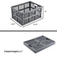 thumbnail image 3 of Cajas de Almacenamiento Aebeky 30L Plegables de Plástico – Pack de 3 (gris), 3 of 9