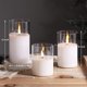 thumbnail image 2 of Velas sin llama de vidrio Eywamage set de 3 de 15 cm con control remoto, 2 of 3