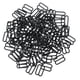 thumbnail image 1 of 100 Piezas Sujetador De Plástico Lencería Correa Clips Gancho Deslizador Hebilla 15 Mm Negro, 1 of 3