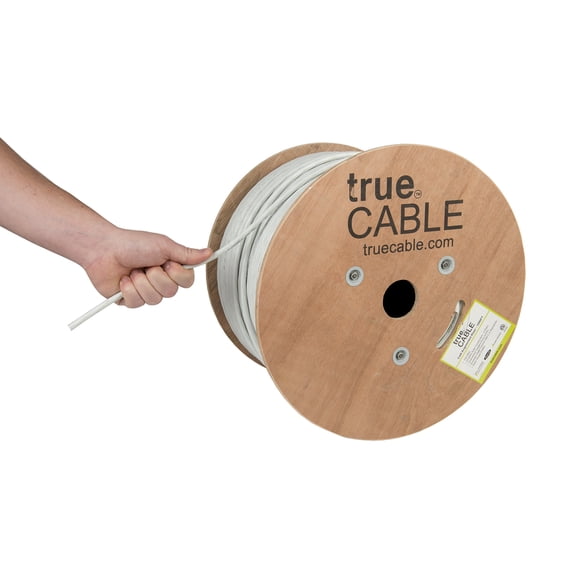 Cable Ethernet True Cable Cat6a Riser Cmr De 1000 Pies Blanco