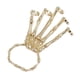 thumbnail image 4 of Pulsera De Mano Esqueleto Con Pulsera De Elasticidad De Anillos Para Fiesta De Oro, 4 of 5