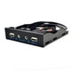 thumbnail image 4 of 3.5inch 9Pin A USB 2.0 Hub Panel Frontal 2 Puertos USB 2.0 Interfaz De Micrófono Para PC Negro, 4 of 5
