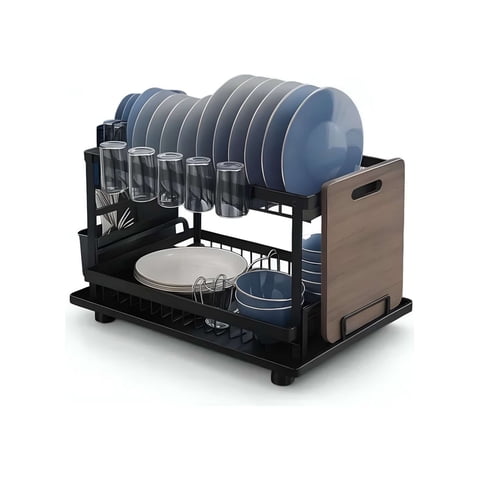Teng Fei - Organizador Escurridor Secaplatos 2 Pisos Con Bandeja