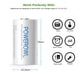 thumbnail image 3 of Pilas D recargables POWEROWL, 1000 mAh, NiMH, paquete de 4, 3 of 7