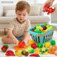 thumbnail image 2 of Set Comida Juguete 46 Piezas Frutas Verduras Cocina Niños, 2 of 4