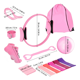 thumbnail image 3 of "Set 13 Yoga Pilates Elasticas Belug Ring Resistencia Power Bands rosa ", 3 of 5