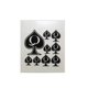 thumbnail image 2 of Paquete de tatuajes temporales SpadesCastle Queen of Spades x45, 2 of 6