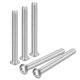 thumbnail image 1 of Tornillos de cabeza de botón con casquillo de 5/16-18x4", paquete de 5 tornillos de acero inoxidable 304, 1 of 5