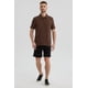 thumbnail image 4 of Polera Hombre Slim Cuello Camisero Café, 4 of 4