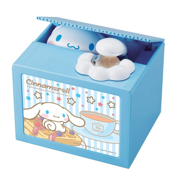 Tema de Coin Bank Shine Cinnamoroll con colección interactiva de monedas