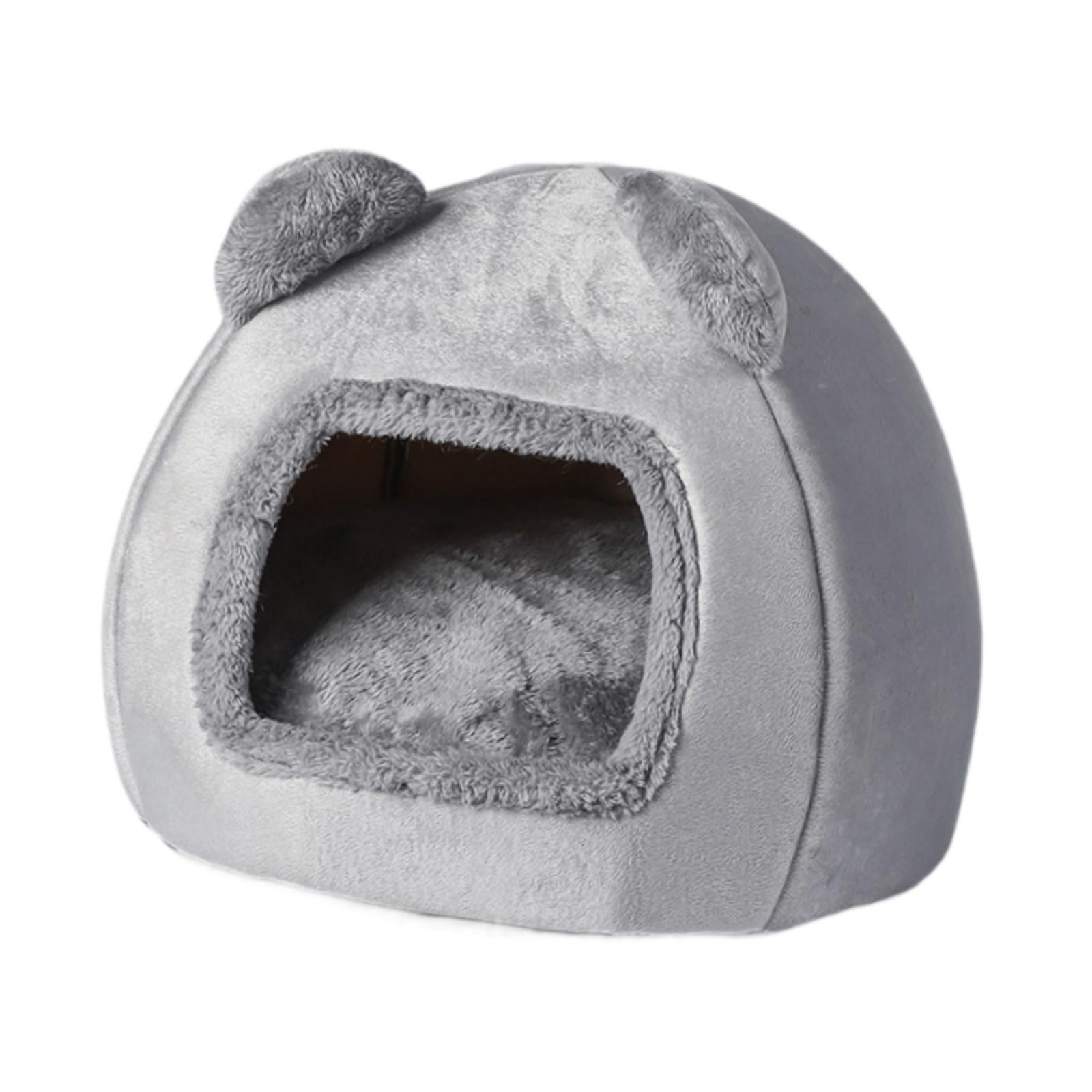 Ioensy - Tienda De Campaña Para Perros, Refugio Para Mascotas, Nido Para Gatos Con Calentamiento Automático, Cueva Para Cachorros, Para Perros Y Gatitos, Para Exteriores, Color Gris