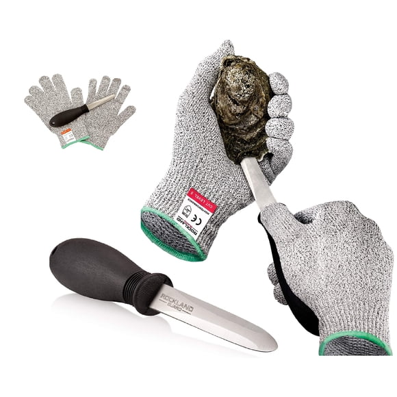 Set Oyster Shucking Con Guantes Resistentes A Cortes