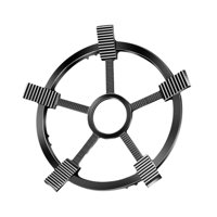 Bothyi - Anillo De Soporte Para Wok De Hierro Fundido, Anillos De Quemador Antideslizantes Para Cocina De Acampada Al Aire Libre, 25Cm