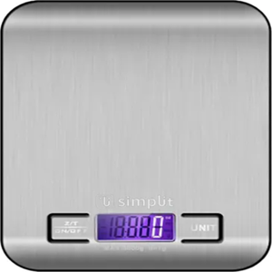Genérico - Balanza Cocina Digital Simplit 5Kg Color Gris