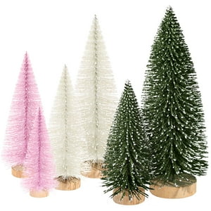 Miniárboles De Navidad Para Decoración Navideña, 6 Unidades, Kpx, Con 4 Tamaños