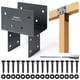 thumbnail image 1 of Soporte de amarre para postes WOWACE para madera de poste a viga de 4x4, 1 of 6