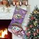 thumbnail image 1 of Los Padrinos Mágicos Tema: Calcetines de Navidad, fino lino blanco para colgar en escaleras y chimenea, decoración navideña para el hogar, regalo de Navidad.54cm×38cm, 1 of 5