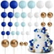 thumbnail image 1 of Decoración para tartas AQUGOO, 32 unidades, bolas azules, blancas y doradas, 1 of 7