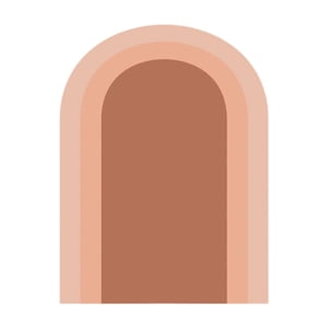 Magideal - Calcomanía De Pared Con Arco De Pvc, Impermeable, Estilo Bohemio, Para Interiores, 80 X 50 Cm, Para Comedor, Puerta, Dormitorio Infantil, Sala De Jueg Marrón