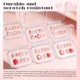 thumbnail image 3 of Cajas de uñas YOSMAKIY 30 uds 7,5 × 7,5 cm transparentes con cinta adhesiva, 3 of 6