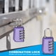 thumbnail image 4 of Candado de Combinación Uxcell, Candado de Combinación de 4 Dígitos para Exteriores Impermeable para Casillero de Gimnasio Equipaje Hogar Deporte Almacenamiento Púrpura Perla, 4 of 7