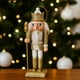 thumbnail image 5 of Set 4 Figuras Soldados Cascanueces Adorno Colgante Navideño Dorado, 5 of 7