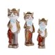 thumbnail image 5 of 3 Uds Bonitas Figuritas De Jardín Estatuas De Gatito De Mesa Para Gabinete Interior Césped, 5 of 5