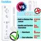 thumbnail image 3 of Controlador Wii TechKen Pack de 2 unidades con Motion Plus y Nunchuck, 3 of 7