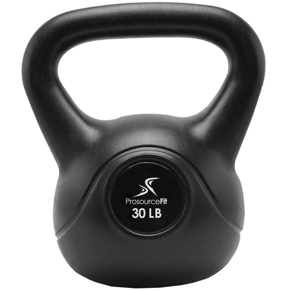 Kettlebell ProSourceFit, plástico de vinilo, 13,6 kg, para cuerpo entero