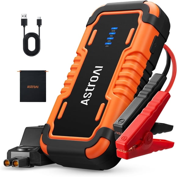 AstroAI P10 12 V 5000 A, arrancador de batería de litio para motores a gasolina de hasta 10 L