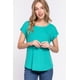thumbnail image 3 of Top Corto de Punto Acanalado Dolman Slv Verde Esmeralda S, 3 of 5