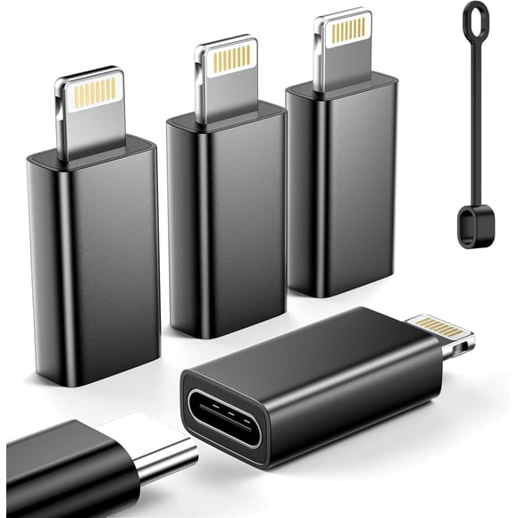 Adaptador Usb c A Lightning De Carga Rápida De 27 W Paquete De 4